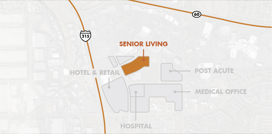 Site plan for Senior Living
