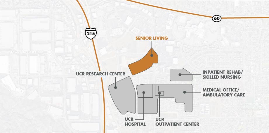 Site plan for Senior Living