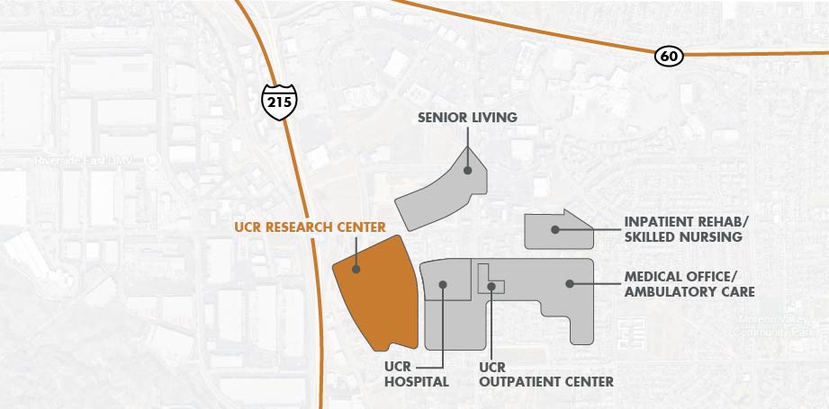 Site plan for UCR Research Center